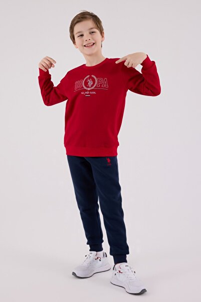 U.S. Polo Assn. 4-15 Years Old Licensed Us Polo Assn Boys Team-Red