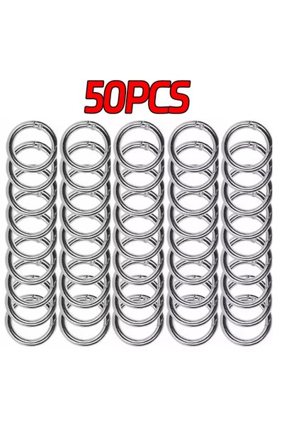 İsmet toka 50 Pcs - 2 cm Parrot Spring Clip (Silver) - Metal Accessory