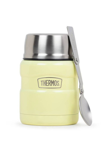 Thermos Stainless Steel Hot Cold Insulated 0.47 Liter Food Thermos with Spoon Colorful