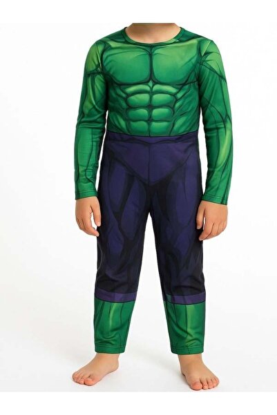Zekids Costum pentru băiat Hulk musculos cu mască