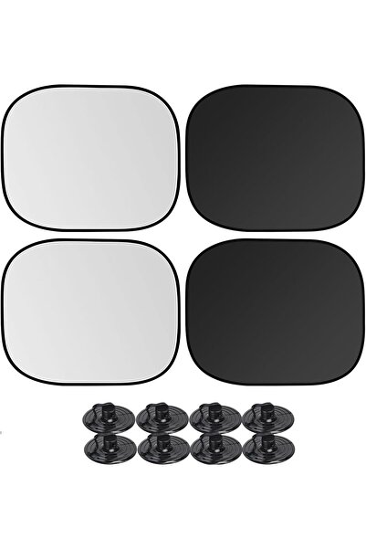 Generic مظلات شمسية عالمية لنوافذ السيارات من Ctoby، حماية من الشمس للنافذة الخلفية والجانبية، قابلة للطي، مانعة للأشعة فوق البنفسجية