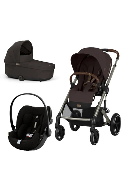 Cybex Cărucior Balios S Lux 3 în 1, maro ciocolatiu