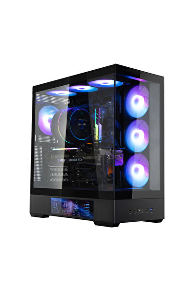 Zalman P40 DS BLACK ATX MID TOWER SIYAH KASA , 4x 120mm ARGB Fan