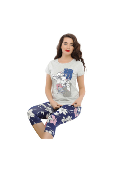 Generic Women's Cotton Bermuda Pajamas - PJ 1110