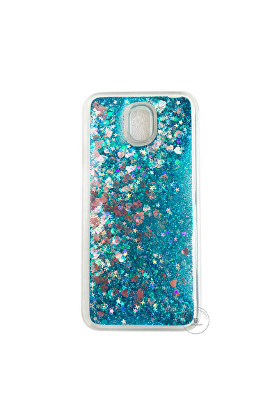 Atlas Husa SAMSUNG Galaxy J3 2017 Glitter Lichid (Albastru)