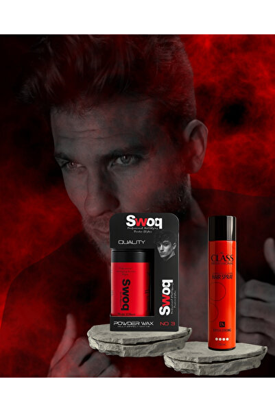 SWOQ SAÇ ŞEKİLLENDİRİCİ PUDRA WAX NO:3 & CLASS SAÇ SPREYİ