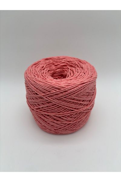 kumasfabrik (200Gr) Cotton Hand Knitting Yarn/Punch Yarn/Motif Yarn/ Amigurimi Yarn-Salmon