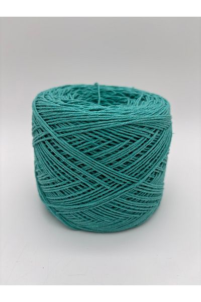 kumasfabrik (200Gr) Cotton Hand Knitting Yarn/Punch Yarn/Motif Yarn/ Amigurimi Yarn-Blueberry