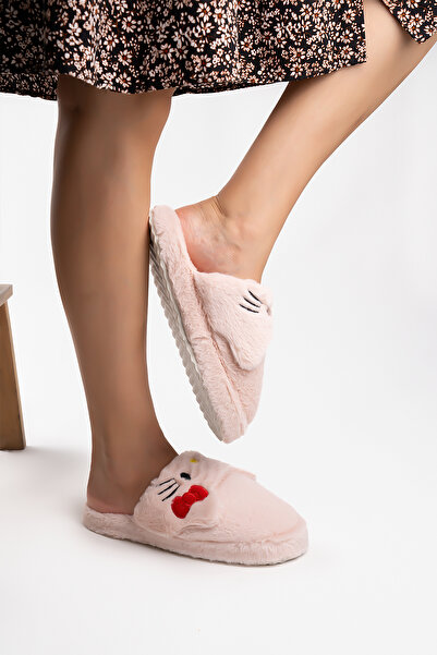 Blyss Γυναικείες βελούδινες παντόφλες σπιτιού με φιγούρα Panda Αντιολισθητική σίγαση σόλα