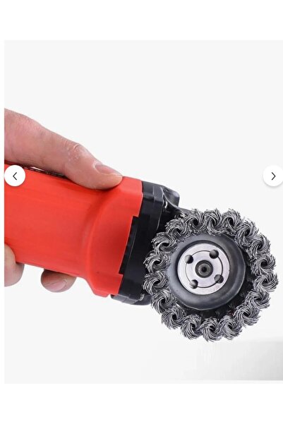 KL HOME Ufak Taş Motoruna - Çanak Tel Fırça Burgulu 65mm