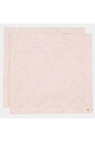 Jollein Museline din bumbac, set de 2 bucati, 115 x 115 cm, Miffy Stripe