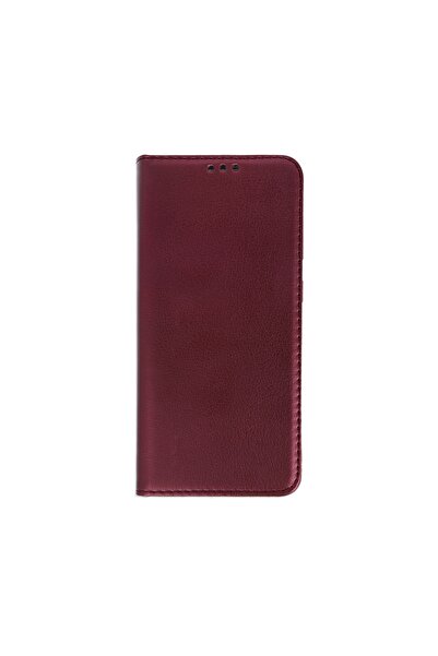 Atlas MOTOROLA Moto G8 Power Μαγνητική θήκη από δέρμα (μπορντό)