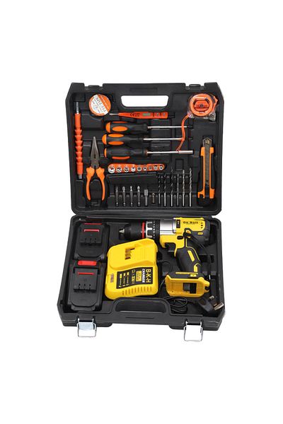 De Bolt Cordless drill with 13mm steel head and speed control