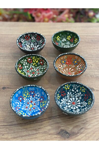FARALYAHOME Handmade Kutahya Authentic Patterned Tile Ceramic Bowl Set