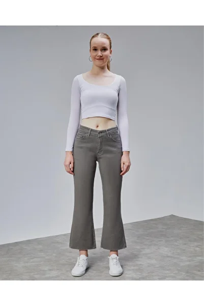 Butik Cut-Limed Lycra Jean Pants