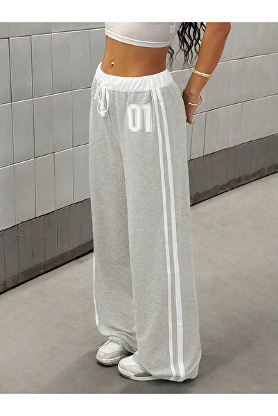 De Carte Streetx 10 Streetwear Printed Double Stripe Women's Loose Oversize S...