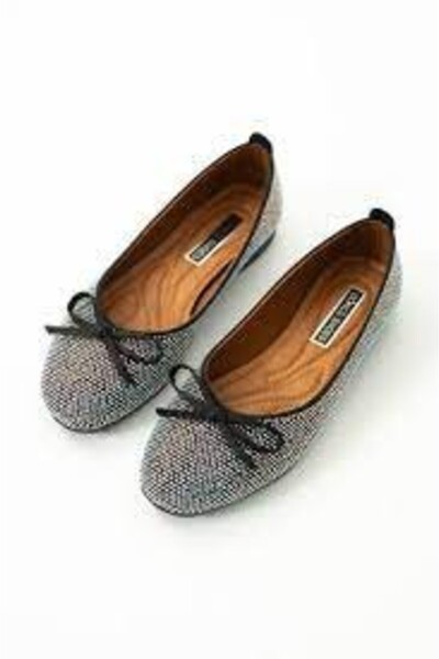 thebestnzm Potte Black Satin Ballerina Shoes