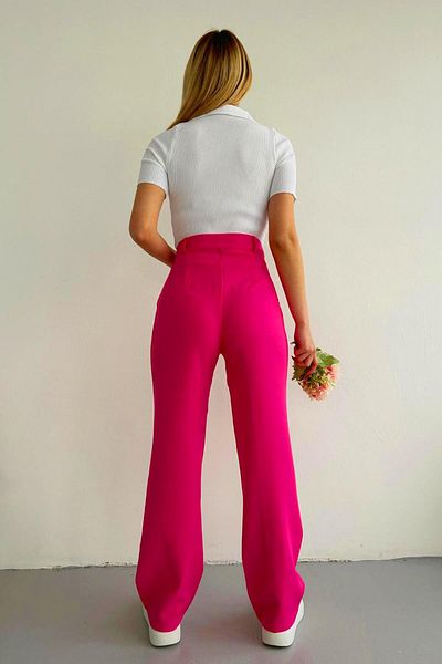 Zerenyus Palazzo Trousers Fuchsia