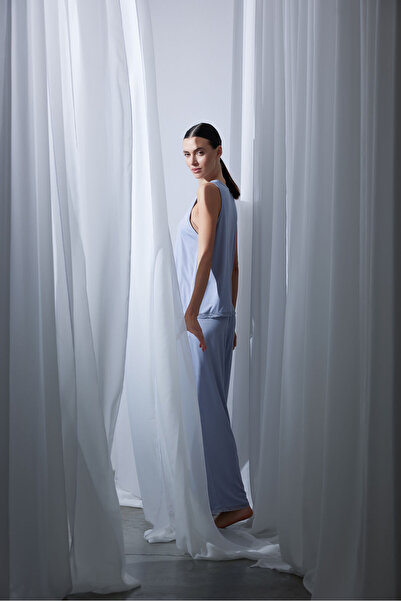 Hays Kadın Viscose Dantel Detaylı Atlet Uzun Pijama Takımı