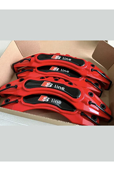 DG Power Universal Audi S Line Logolu Kırmızı Kaliper Kapağı Seti Plastik 4 P...