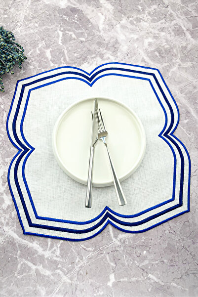 WEARE2 Blue Navy Blue Colored Moonrise Embroidered 1 Piece American Service