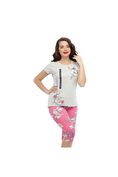 Generic Women's Cotton Bermuda Pajamas - PJ 1108