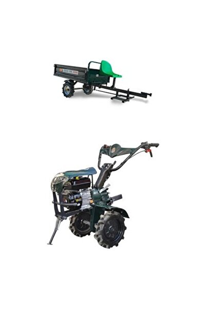 Kaan Benzinli Şanzımanlı Çapa Makinası CP-240S ve KRM200 Römork