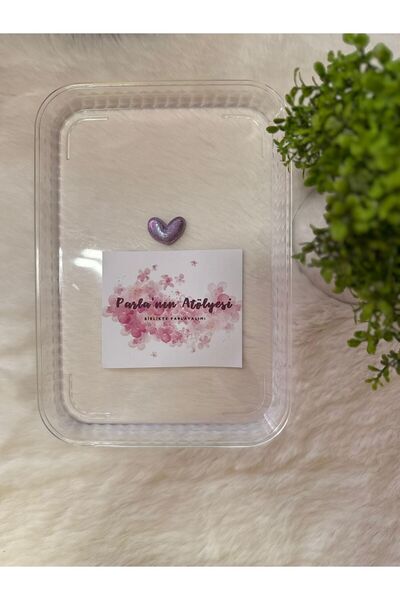 SOFT 0-3 години фиба за коса с или без коса, лилаво сърце