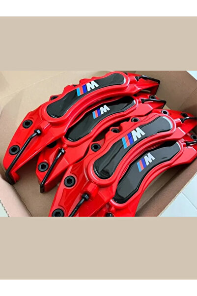 DG Power Universal BMW M Logolu Kırmızı Kaliper Kapağı Seti Plastik 4 Parça