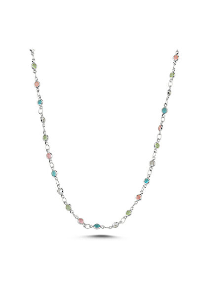 Merano Design Dolce Rhodium Kolye 60 Cm