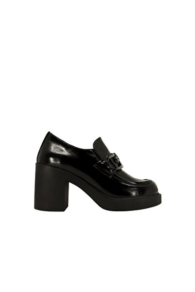 ALBİNİ 26101803R Rugan Deri Kadın Topuklu Loafer Ayakkabı