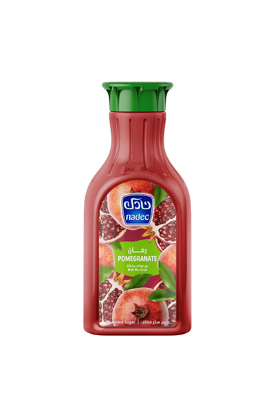 Nadec مشروب الرمان مع الفواكه المشكلة، بدون إضافة سكر، 1.3 لتر