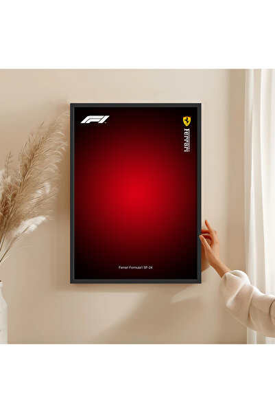 HOMEPACK AHŞAP ÇERÇEVELİ FORMULA1 TABLO ÇERÇEVELİ POSTER SANATSAL DUVAR DEKORU TK/1553
