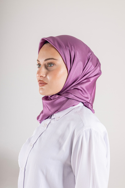 Akel Plain Crystal Fabric Scarf - Non-Slip, Stylish, Tok Standing |   Daily & Evening Dress Compatible