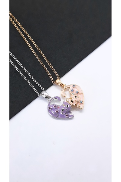 Serenity Arkadaşlık Kardeşlik Çiftler Çelik Kolye