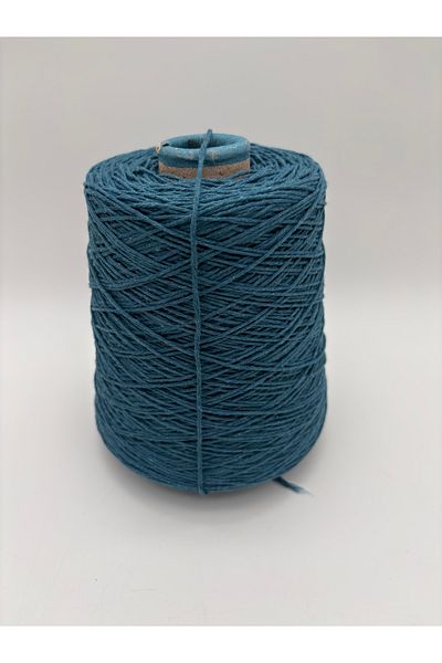 kumasfabrik (500 Gr) Cotton Hand Knitting Yarn-Cotton Yarn-Punch Yarn-Bag Yarn-Motif Yarn/Petrol Blue