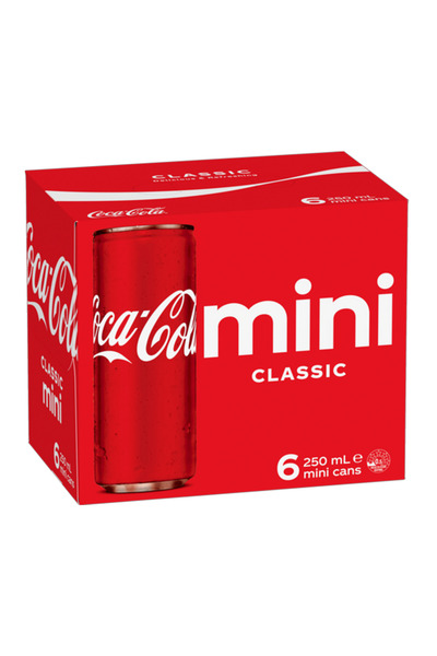 Coca-Cola علبة كوكاكولا 250 مل × 6