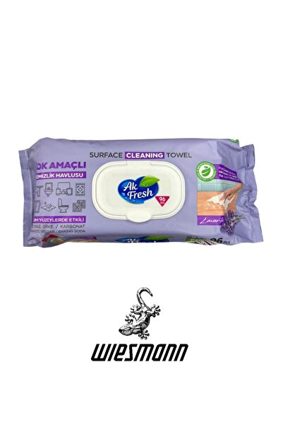 wiesmann Ak Fresh Çok Amaçlı Yüzey Temizlik Havlusu Lavanta Kokulu Islak Mend...