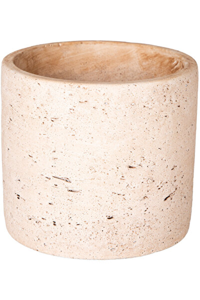 Herdekora Beton Saksı Doğal Görünümlü Bej 12x11 Cm.