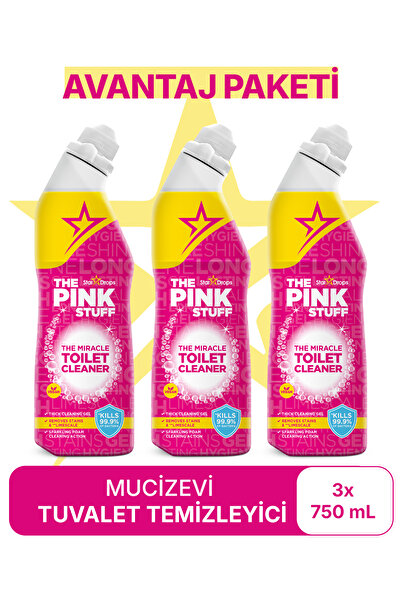 ThePinkStuff Mucizevi Tuvalet Temizleyici Avantaj Paket 3x750ml