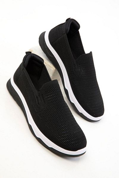 Zerenyus Vector Knitwear Detailed Laceless Men's Sports Shoes
