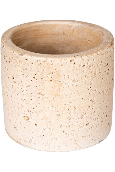Herdekora Beton Saksı Doğal Görünümlü Bej 8x7 Cm.
