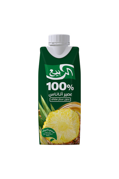 Al Rabie عصير أناناس بدون إضافة سكر، 330 مل