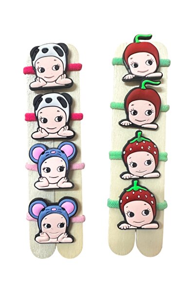 Buki'nin Atölyesi مجموعة مشبك مطاطي على شكل سوني أنجل مكونة من 8 قطع