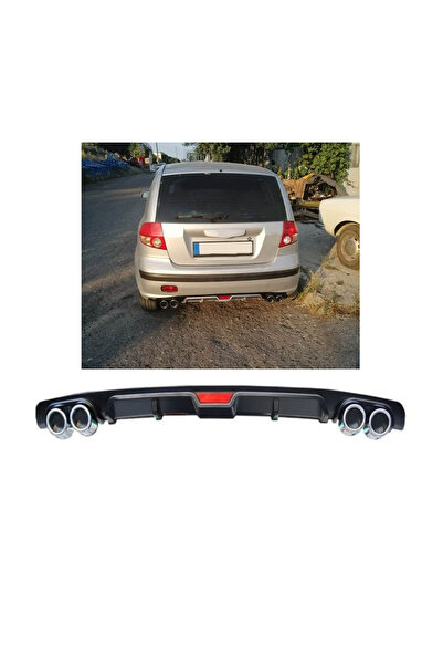 OTO H.İ.T. HYUNDAİ GETZ UYUMLU BODY KİT DİFÜZÖR 4 ÇIKIŞ SİYAH YUVARLAK