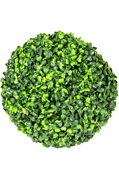 Herdekora Yapay Yonca Şimşir Top Dış Mekan Uyumlu 30 Cm. (2 Adet Yarım Top) U...