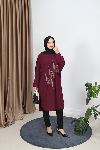 NİSUM MODA Stoned Sandy Tunic