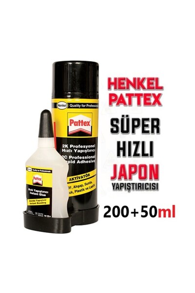 Pattex Çift Komponentli Herşeyi Yapıştıran Profesyonel Hızlı Yapıştırıcı (200...