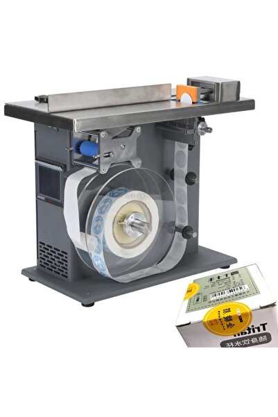 Powermaster TB-10 Yarı Otomatik 90 Derece Köşeli Etiket Basma Yapıştırma Maki...