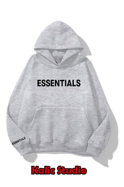 Kalic Studio Unisex Gray Essentials Sweatshirt Hoodie